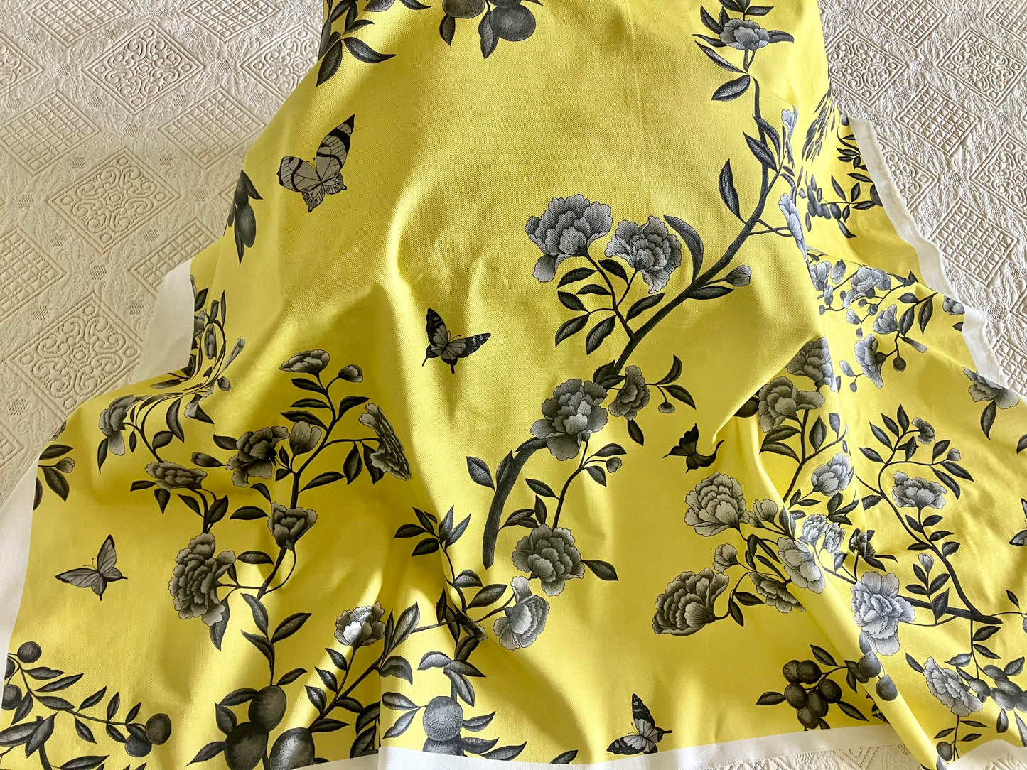 Fabric - A Butterfly's Dream - Naples Yellow